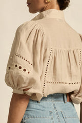 Zoe Kratzmann Cabaret Top,cashew