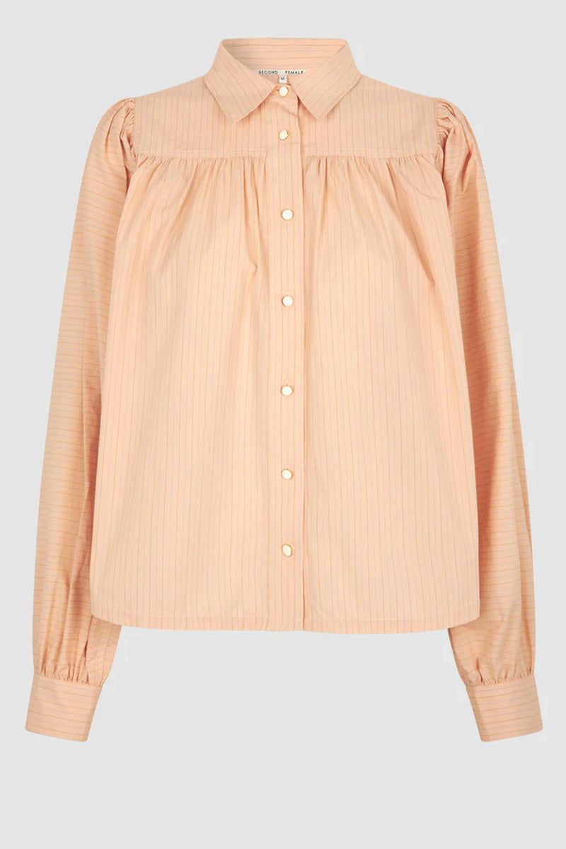 SECOND FEMALE Clio L/S Shirt - Bleached Apricot