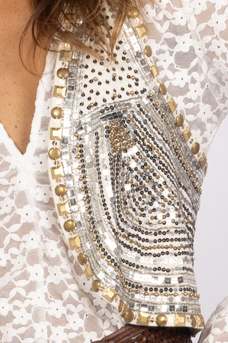 Joey the Label, Stardust Vest, Milk White