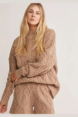 MOS Inflorescence Knit Sweater - Mocha