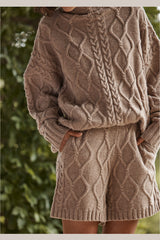 MOS Inflorescence Knit Sweater - Mocha