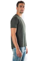 CROSSLEY Mens Gripen Linen T-Shirt - Khaki