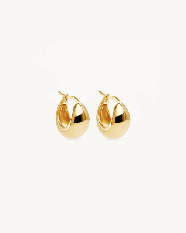 By Charlotte Sunkissed Small Hoops,18K gold vermeil