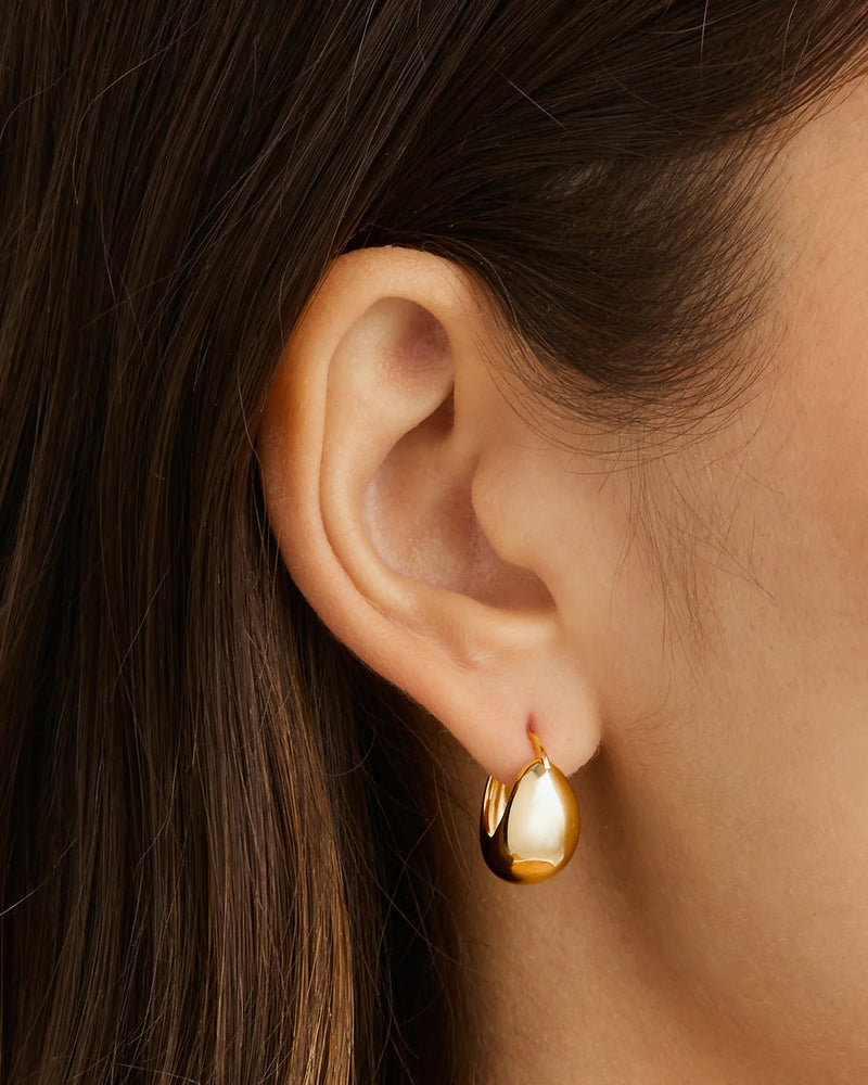 By Charlotte Sunkissed Small Hoops,18K gold vermeil