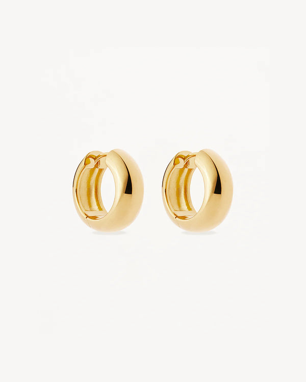 By Charlotte Bold Small Hoops,18k gold vermeil