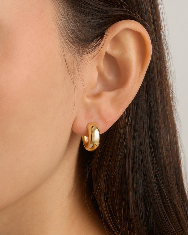 By Charlotte Bold Small Hoops,18k gold vermeil