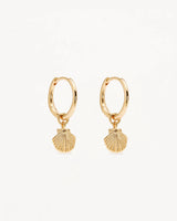 By Charlotte, Gold By The Shore Shell Hoops