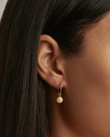 By Charlotte, Gold By The Shore Shell Hoops