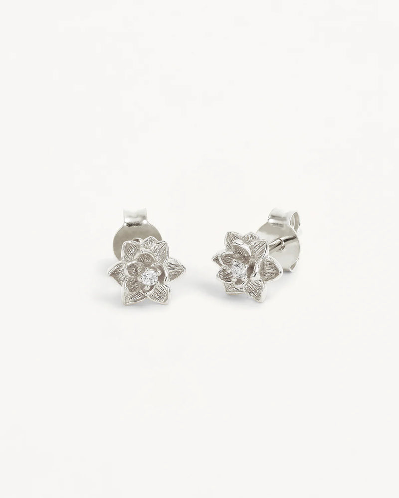 by charlotte Bloom Within Lotus Stud Earrings,Silver
