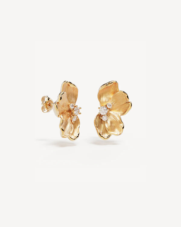 by charlotte Serene Lotus Statement Earrings