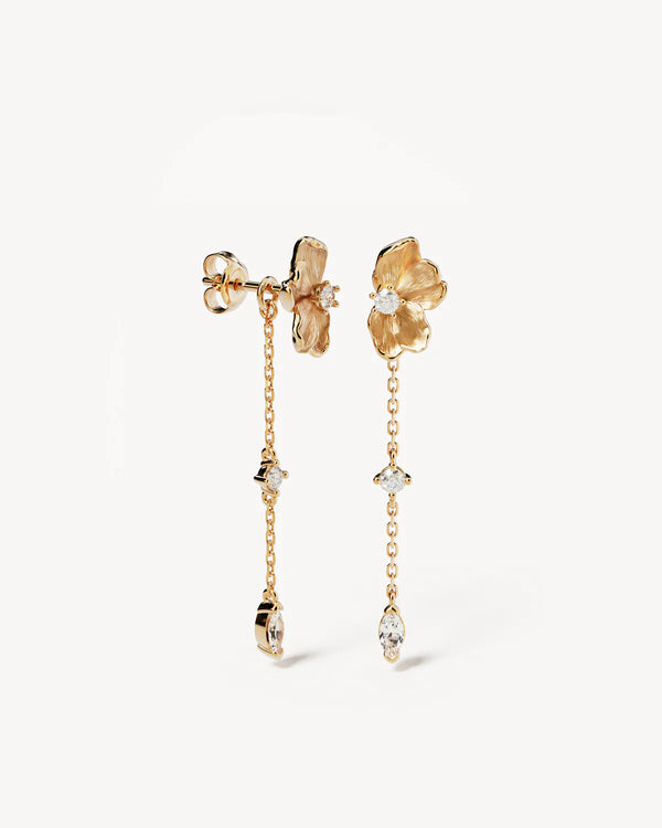 by charlotte Serene Lotus Chain Earrings