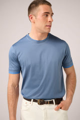 Christian Kimber Ice Cotton Double Layer T-Shirt, Sky Blue