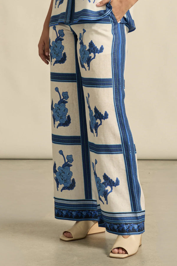 Zoe Kratzmann Gesture Pant,azure collage