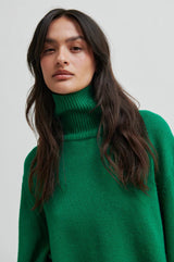 Second Female Alpha Knit T-Neck,lush meadow