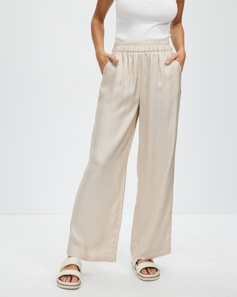 White by FTL Ivy Pants,Beige