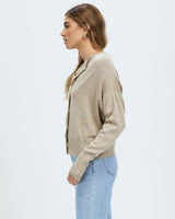 White by FTL Dacey Cardigan,Oatmeal