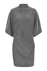 SECOND FEMALE Talin Mini Dress - Silver