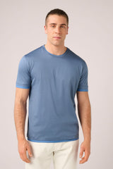 Christian Kimber Ice Cotton Double Layer T-Shirt, Sky Blue