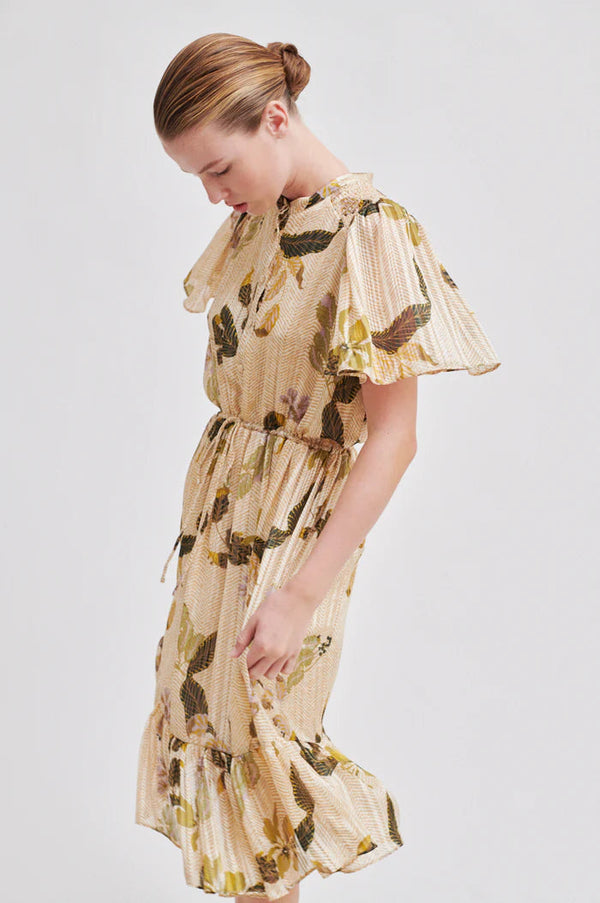 SECOND FEMALE Brezza Dress , Dark Chalk