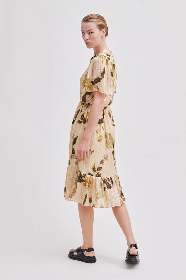 SECOND FEMALE Brezza Dress , Dark Chalk