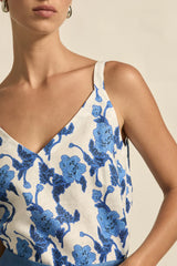 Zoe Kratzmann Memo top,azure bouquet