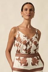Zoe Kratzmann Memo top,coffee bouquet