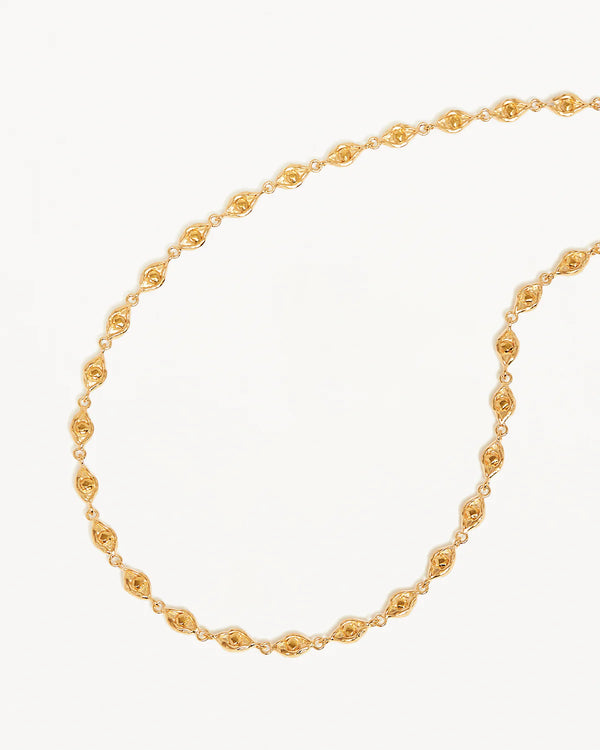 By Charlotte, 18k Gold Vermeil Lucky Eyes Choker