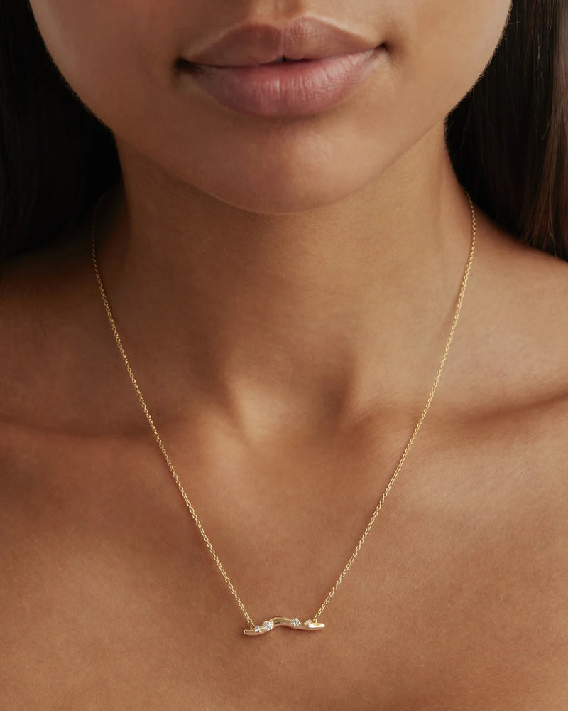 By Charlotte, Gold Chasing Tides Necklace
