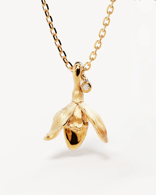 By Charlotte Birth Flower Necklace Collection,Gold Vermeil
