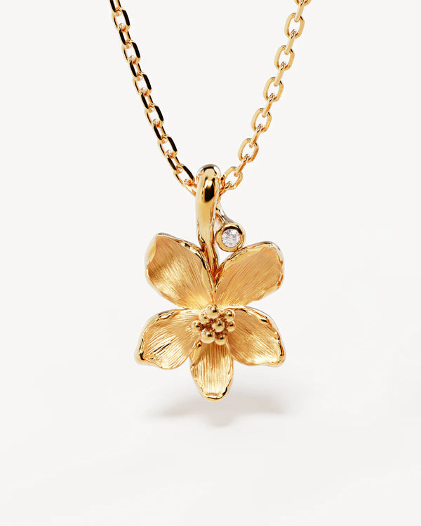 By Charlotte Birth Flower Necklace Collection,Gold Vermeil