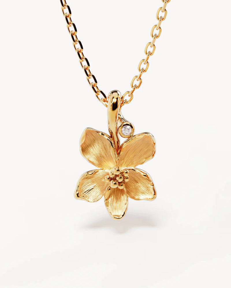 By Charlotte Birth Flower Necklace Collection,Gold Vermeil