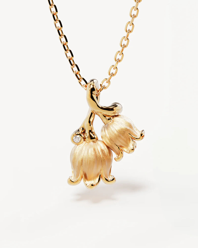 By Charlotte Birth Flower Necklace Collection,Gold Vermeil