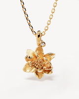 By Charlotte Birth Flower Necklace Collection,Gold Vermeil