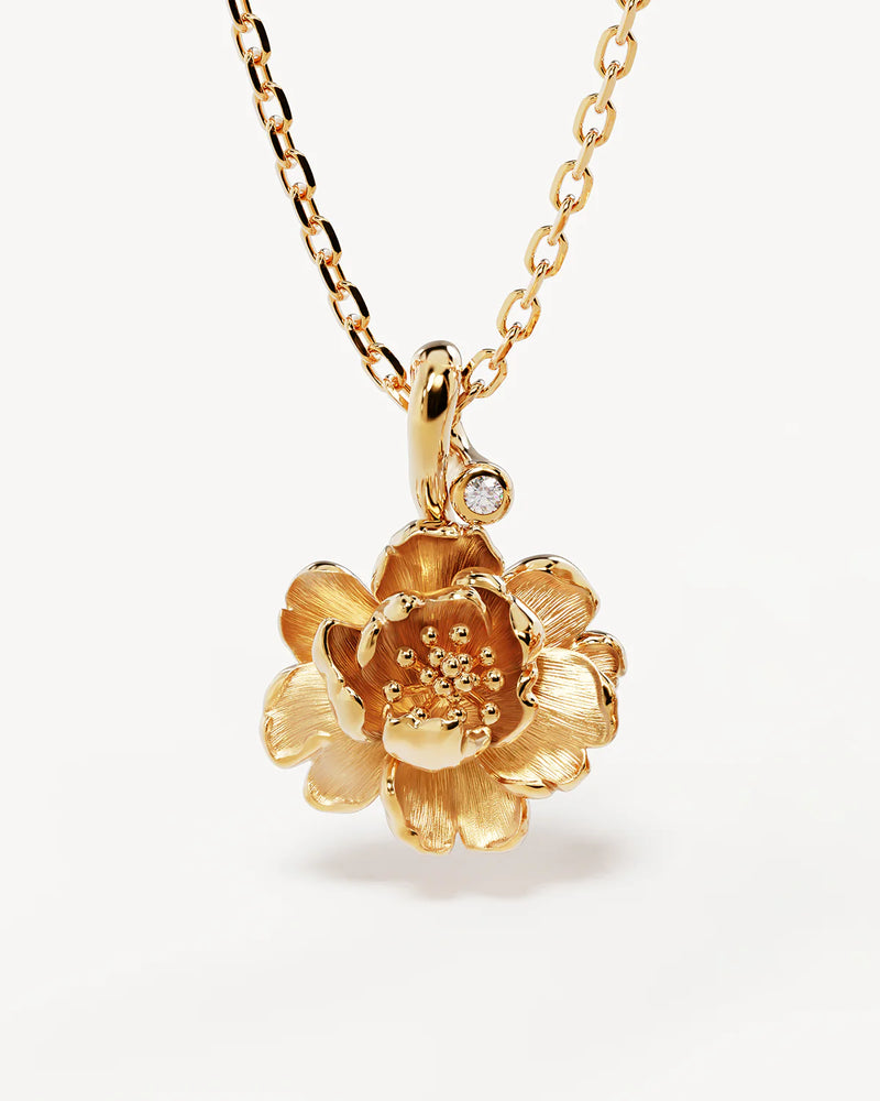 By Charlotte Birth Flower Necklace Collection,Gold Vermeil