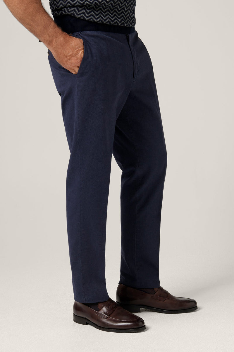 Christian Kimber, Italian Melange Chino, Navy