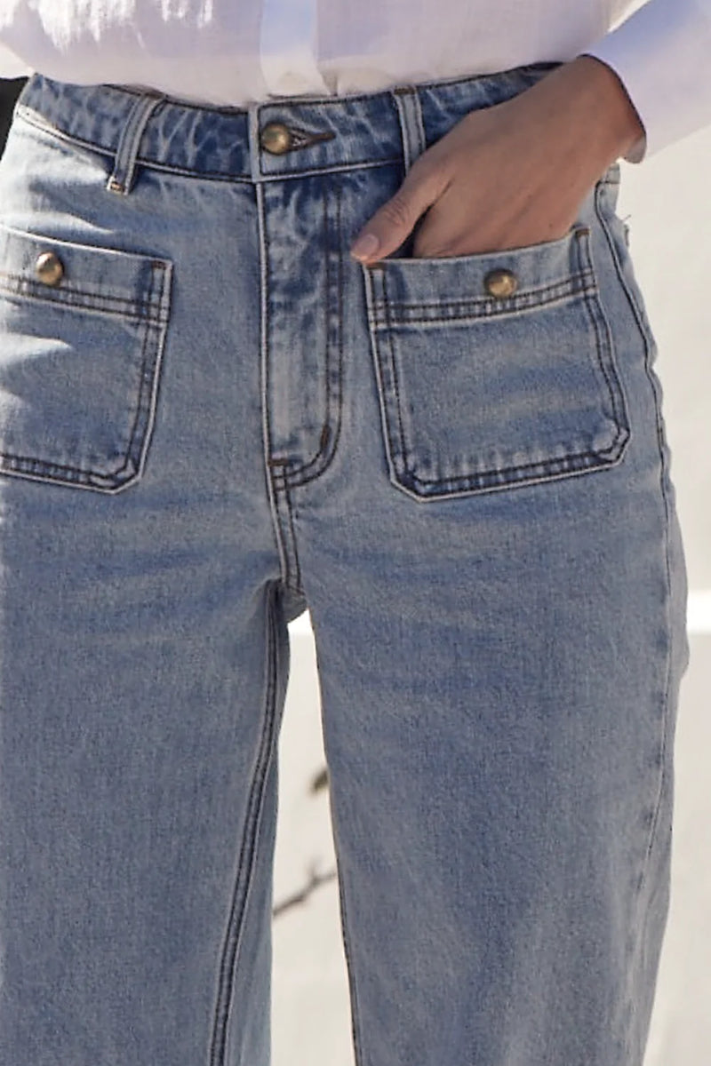 Zoe Kratzmann, Piazza Jean, Washed Denim