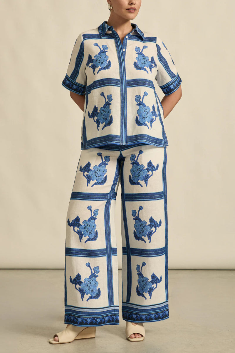 Zoe Kratzmann Pixel Top,azure collage