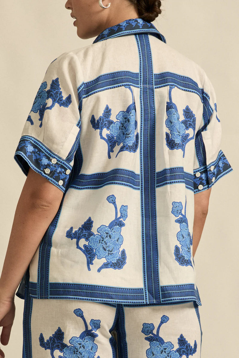 Zoe Kratzmann Pixel Top,azure collage