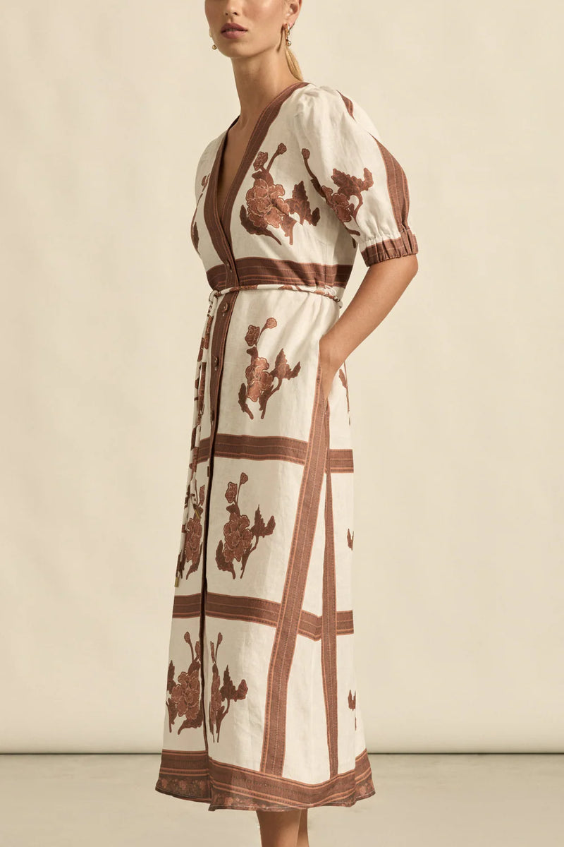 Zoe Kratzmann Portrait Dress,Coffee collage
