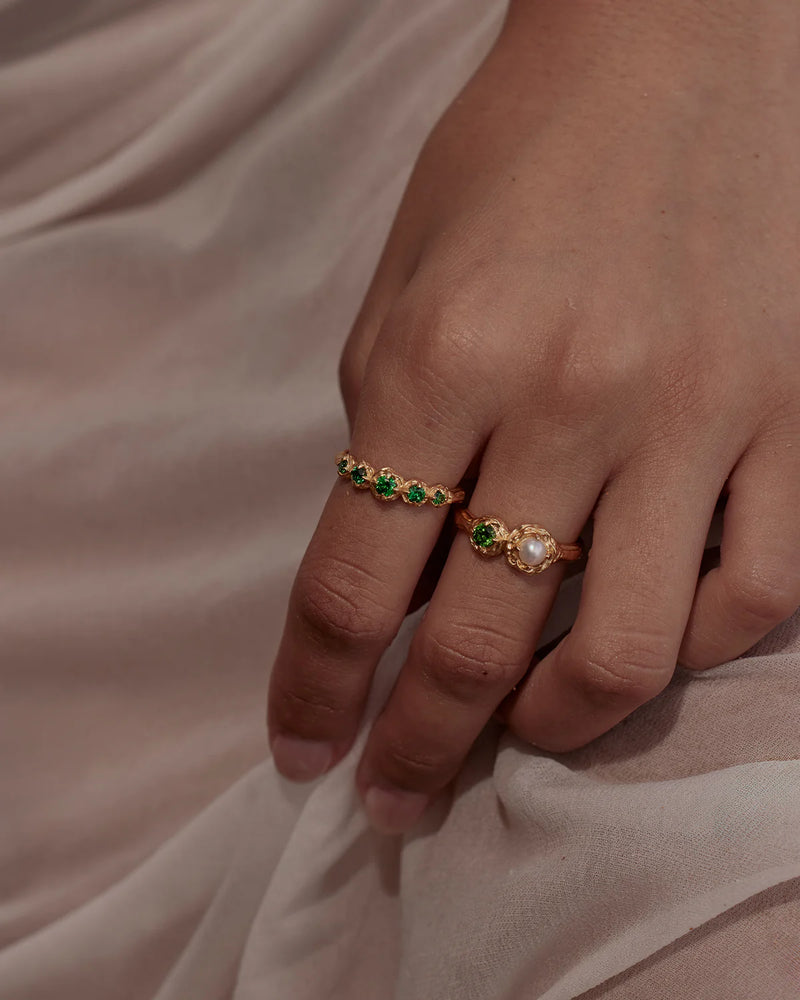 By Charlotte 18k Gold Vermeil Moonlit Tides Ring