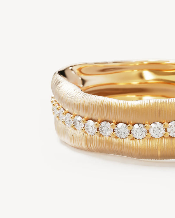 By Charlotte 18k Gold Vermeil Begin Again Band Ring