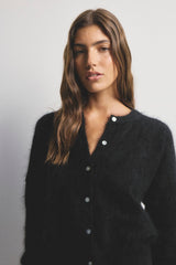 WORLD OF NOMADS, Frankie Crew Cardigan - Black