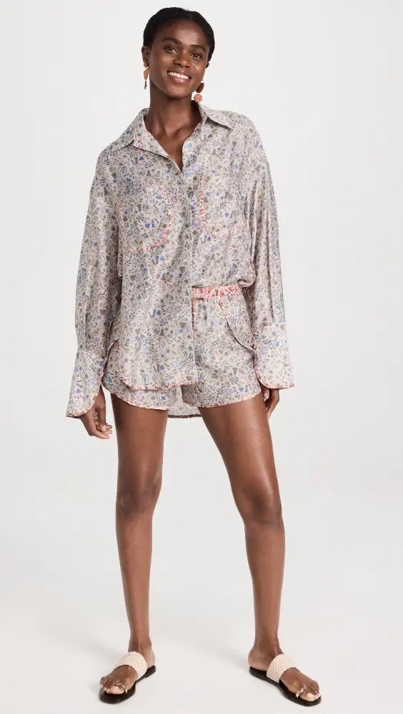 SABINA MUSAYEV Adira Top , Sage Print