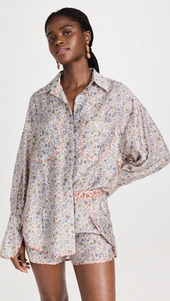 SABINA MUSAYEV Adira Top , Sage Print
