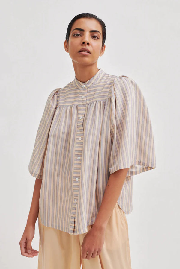 SECOND FEMALE Mare Smock Shirt - Brunnera Blue