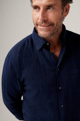 Christian Kimber Bronte Garment Dyed Linen Shirt,Blue