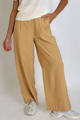 Vaenn Mercer Wide Leg Pant,Caramel