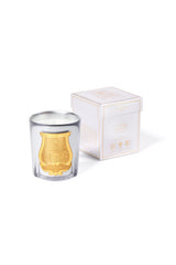 Trudon Cabinet des Miroirs Classic Candle 270g beside its pale gift box