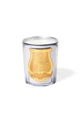 Trudon Cabinet des Miroirs Intermezzo Candle 800g in silver mirrored glass with the gold Trudon cartouche