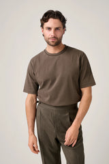 Christian Kimber Coolum T-Shirt - Vintage Washed Chocolate